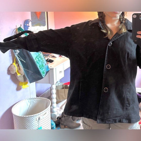 MOTTO Black Utility Jacket for Women - Picture 2 of 5